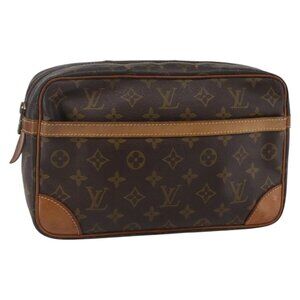 LOUIS VUITTON Monogram Compiegne 28 Clutch Bag